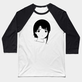 Minimalistic Lain Iwakura Baseball T-Shirt